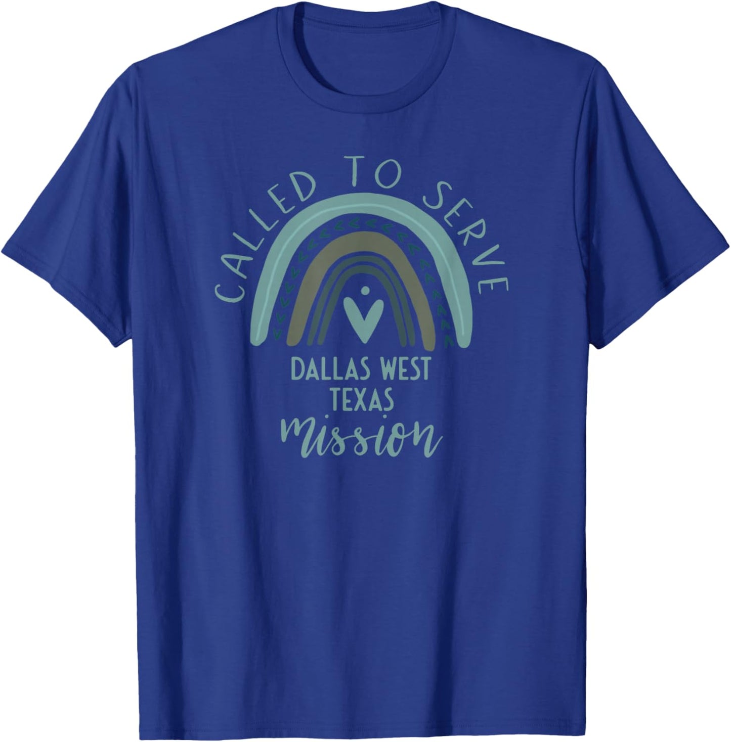 Called To Serve Boho Rainbow Dallas West Texas Mission T-Shirt - T-Shirt | Royal