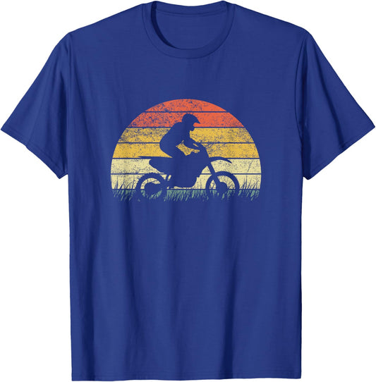 Motocross Bike Vintage Dirtbike MX Racing Retro Dirt Bike T-Shirt - T-Shirt | Royal