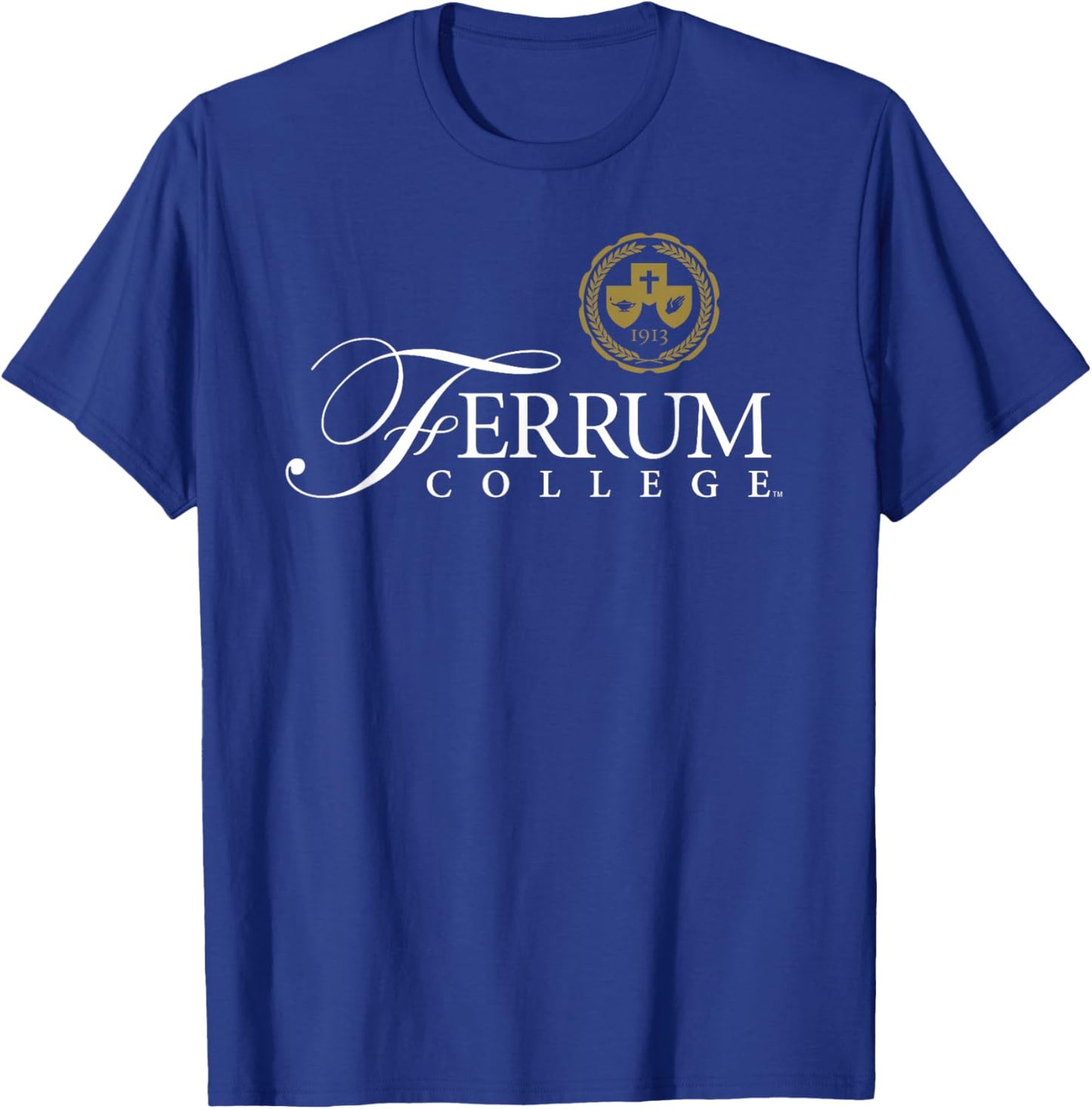 Ferrum College Primary Logo Stacked T-Shirt - T-Shirt | Royal