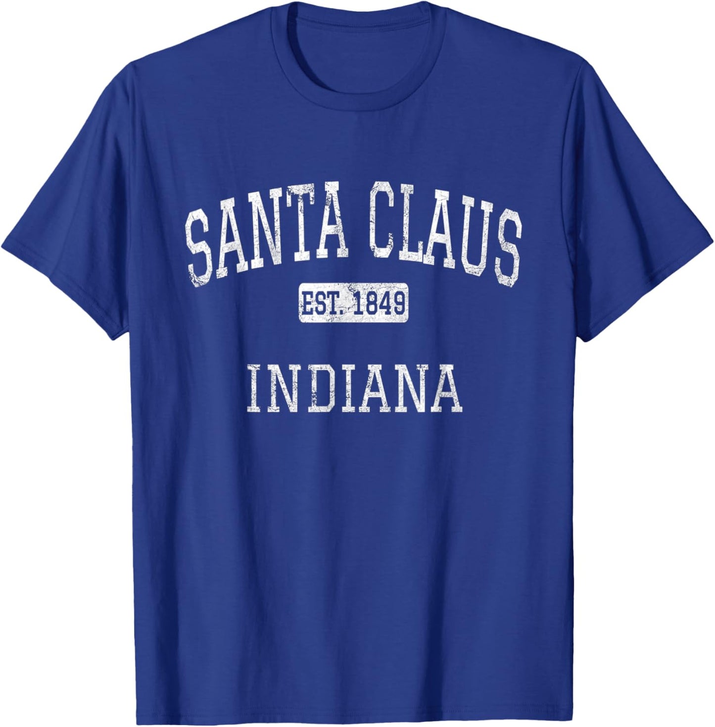 Santa Claus Indiana IN Vintage T-Shirt - T-Shirt | Royal