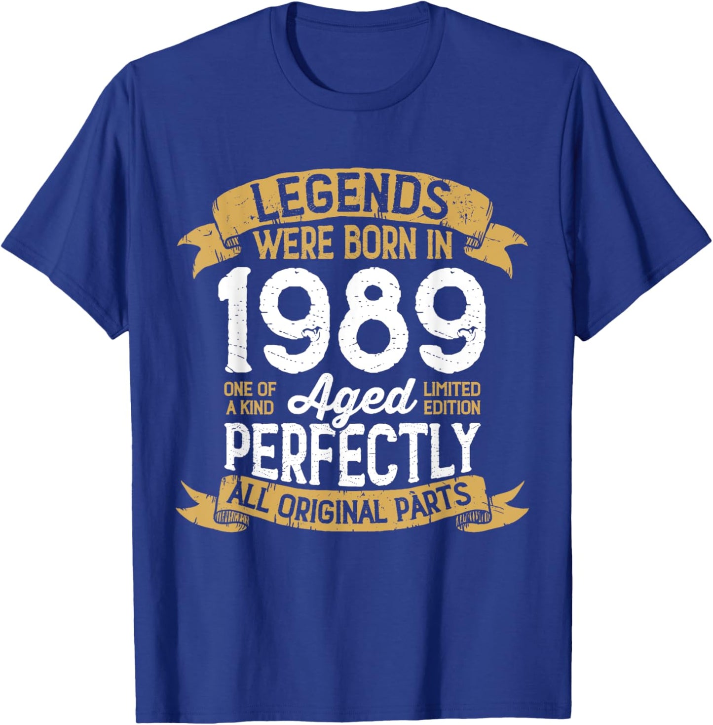 Vintage 1989 Birthday Men Women Legends Were Born in 1989 T-Shirt - T-Shirt | Royal