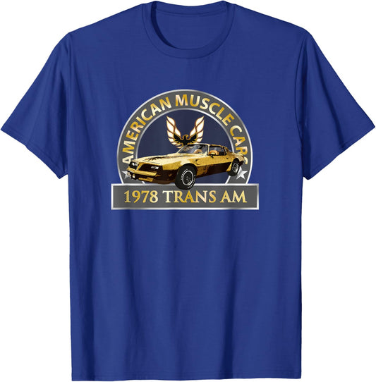 Vintage Classic 1978 Trans am, Muscle Cars, 1970s Cars T-Shirt - T-Shirt | Royal