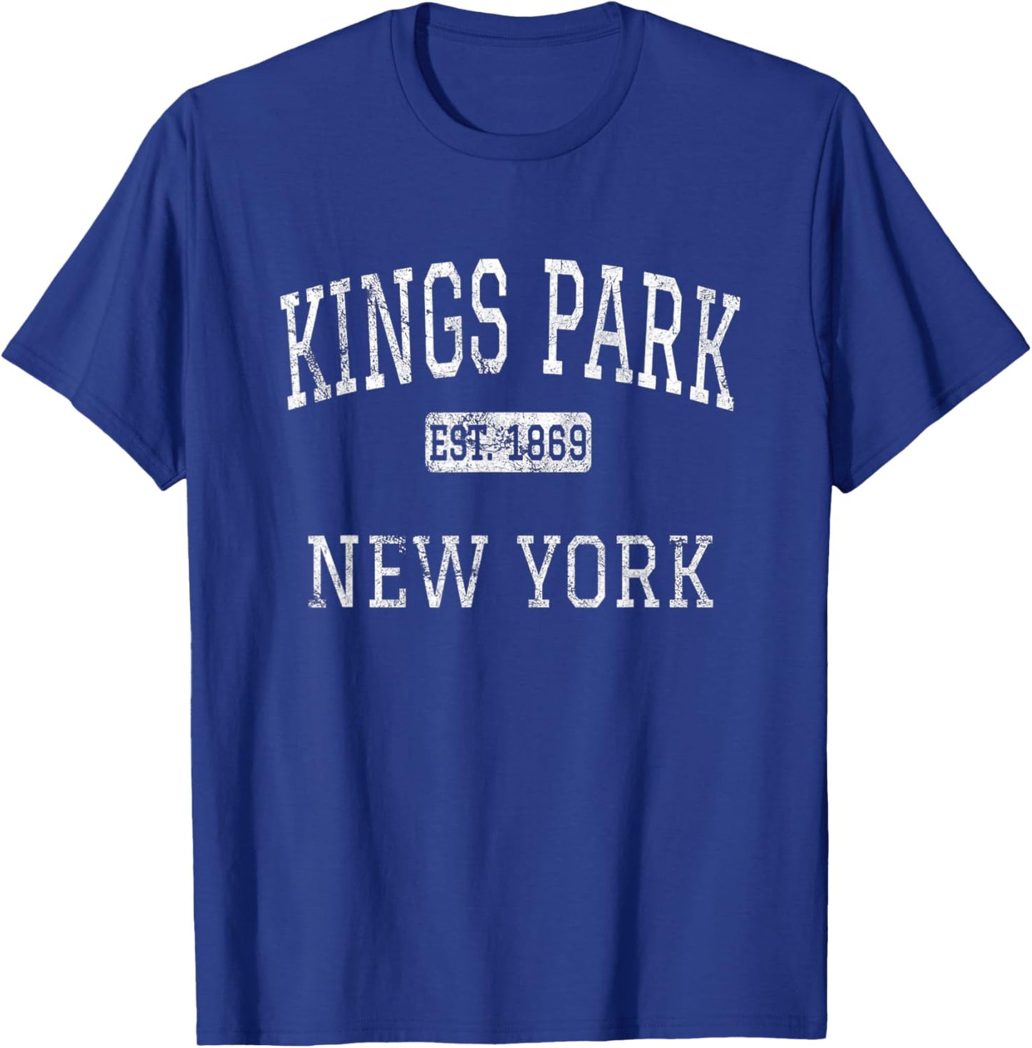 Kings Park New York NY Vintage T-Shirt - T-Shirt | Royal