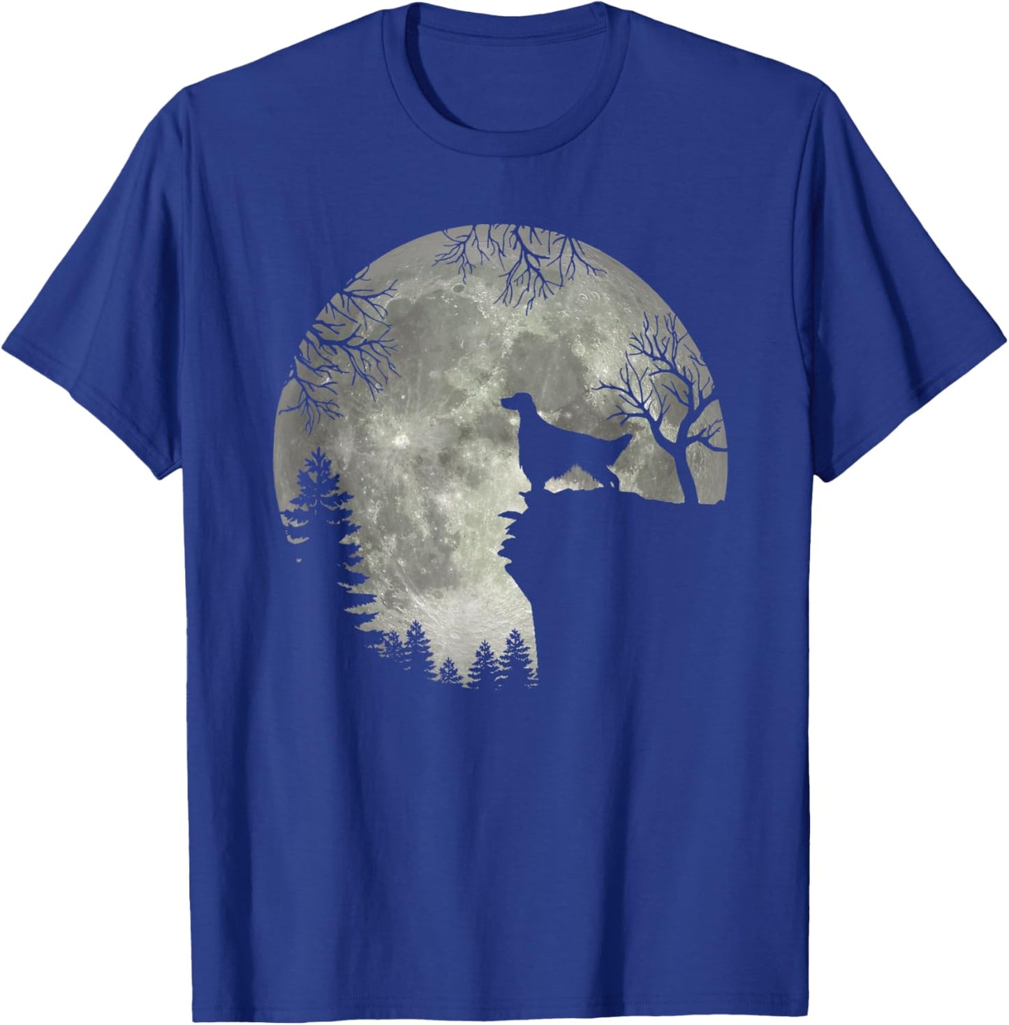 Irish Setter And Moon Halloween T-Shirt - T-Shirt | Royal