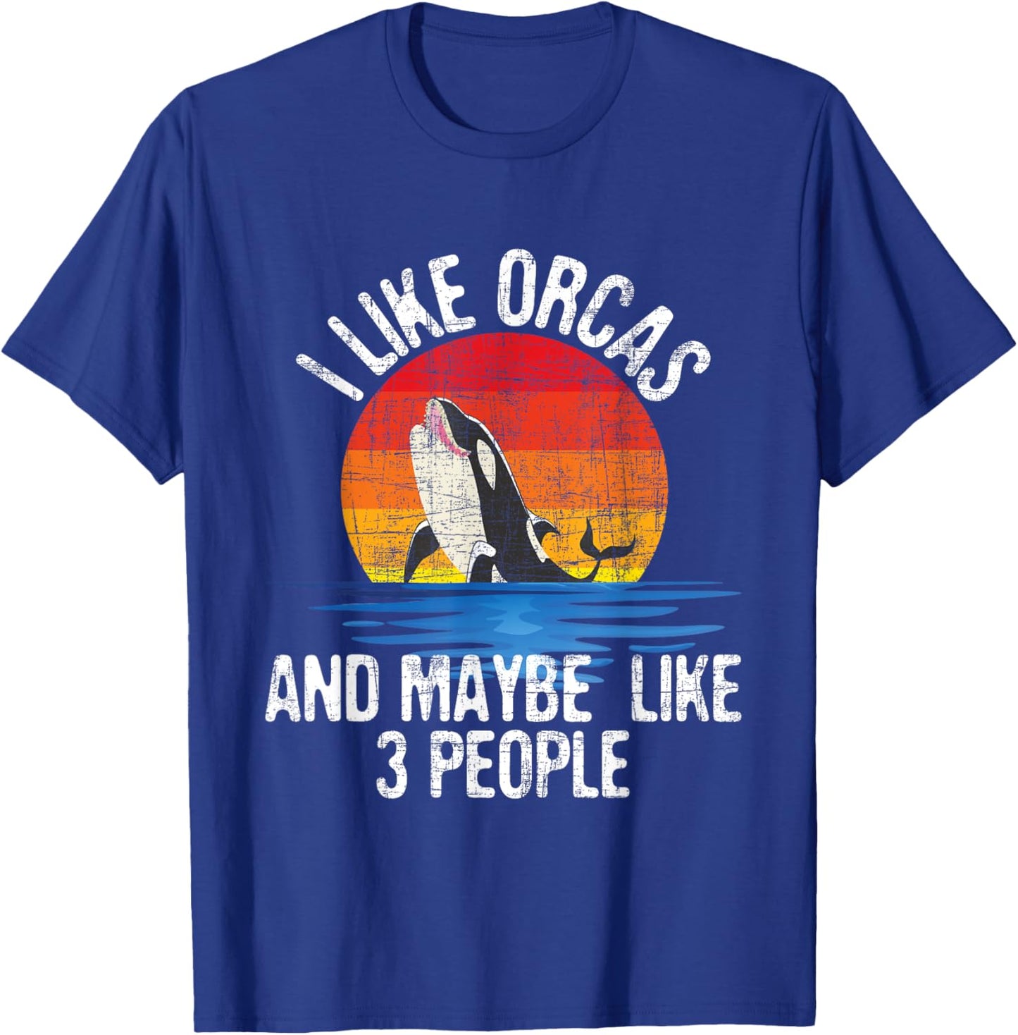 I Like Orcas - Whale Lover Marine Biologist Whales Wildlife T-Shirt - T-Shirt | Royal