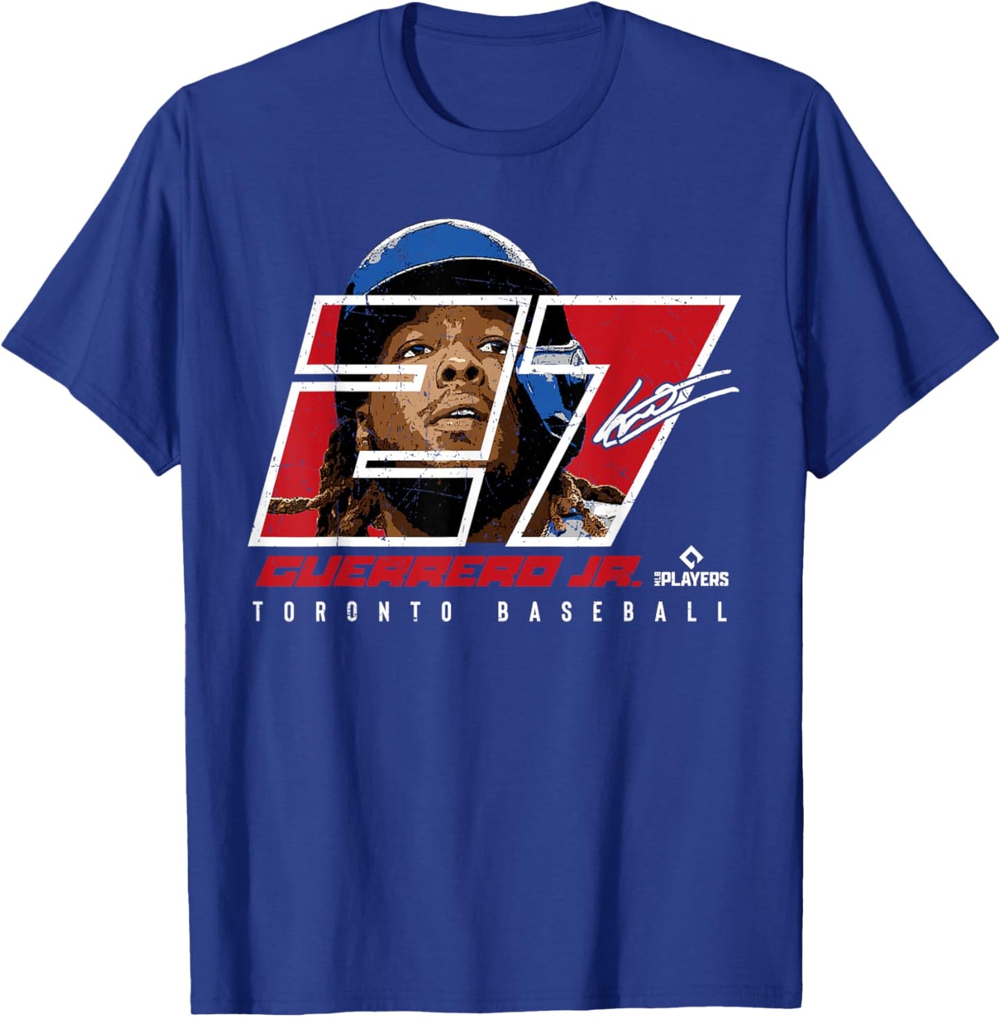 Vladimir Guerrero Jr. - Silhouette Vlad Toronto MLBPA T-Shirt - T-Shirt | Royal