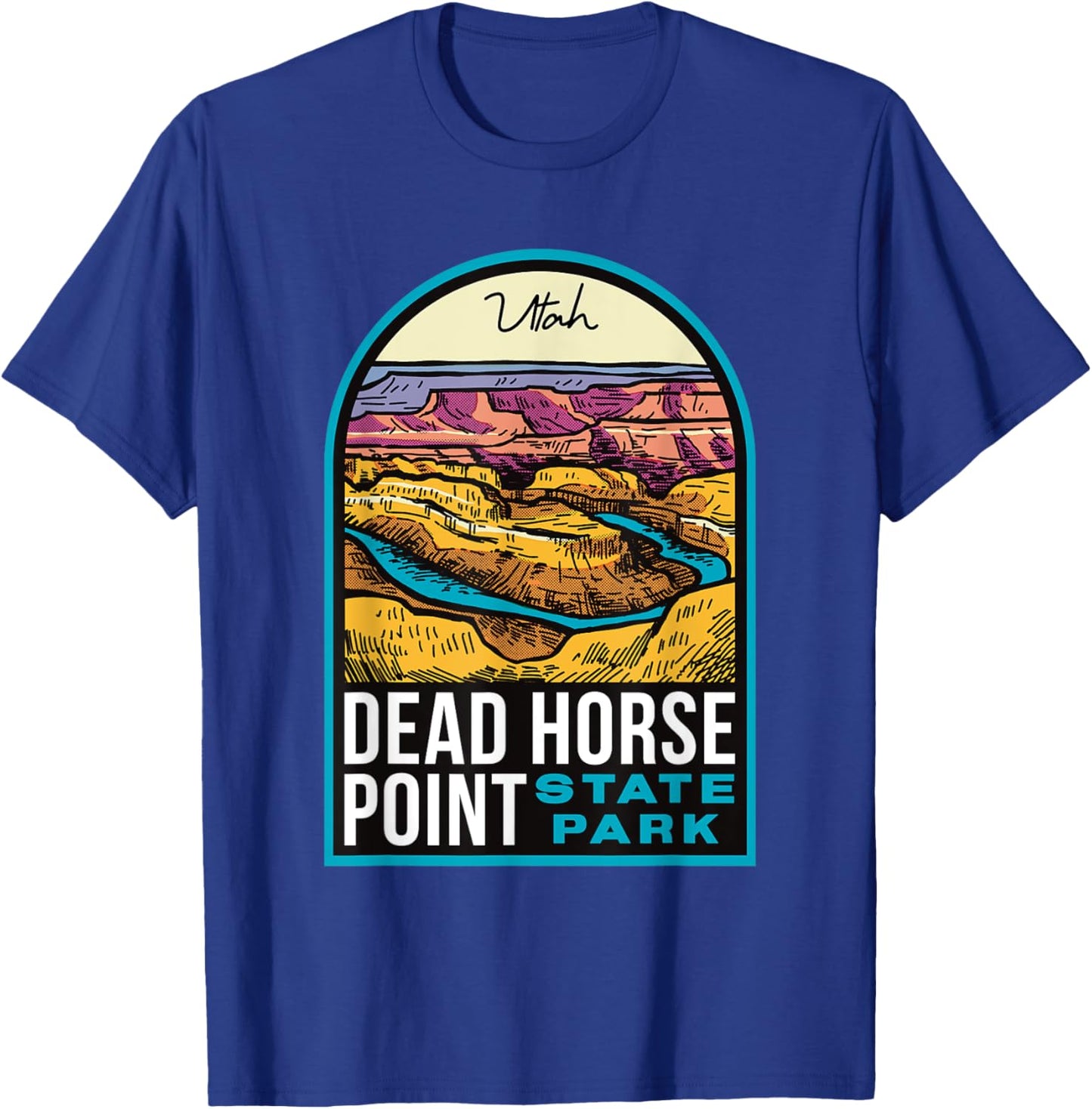 Dead Horse Point State Park Utah Vintage T-Shirt - T-Shirt | Royal