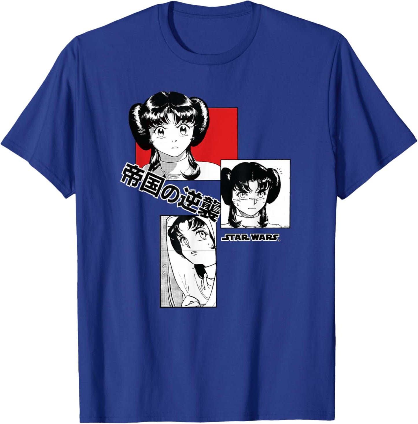 Star Wars Princess Leia Japanese Anime Manga Comic T-Shirt - T-Shirt | Royal