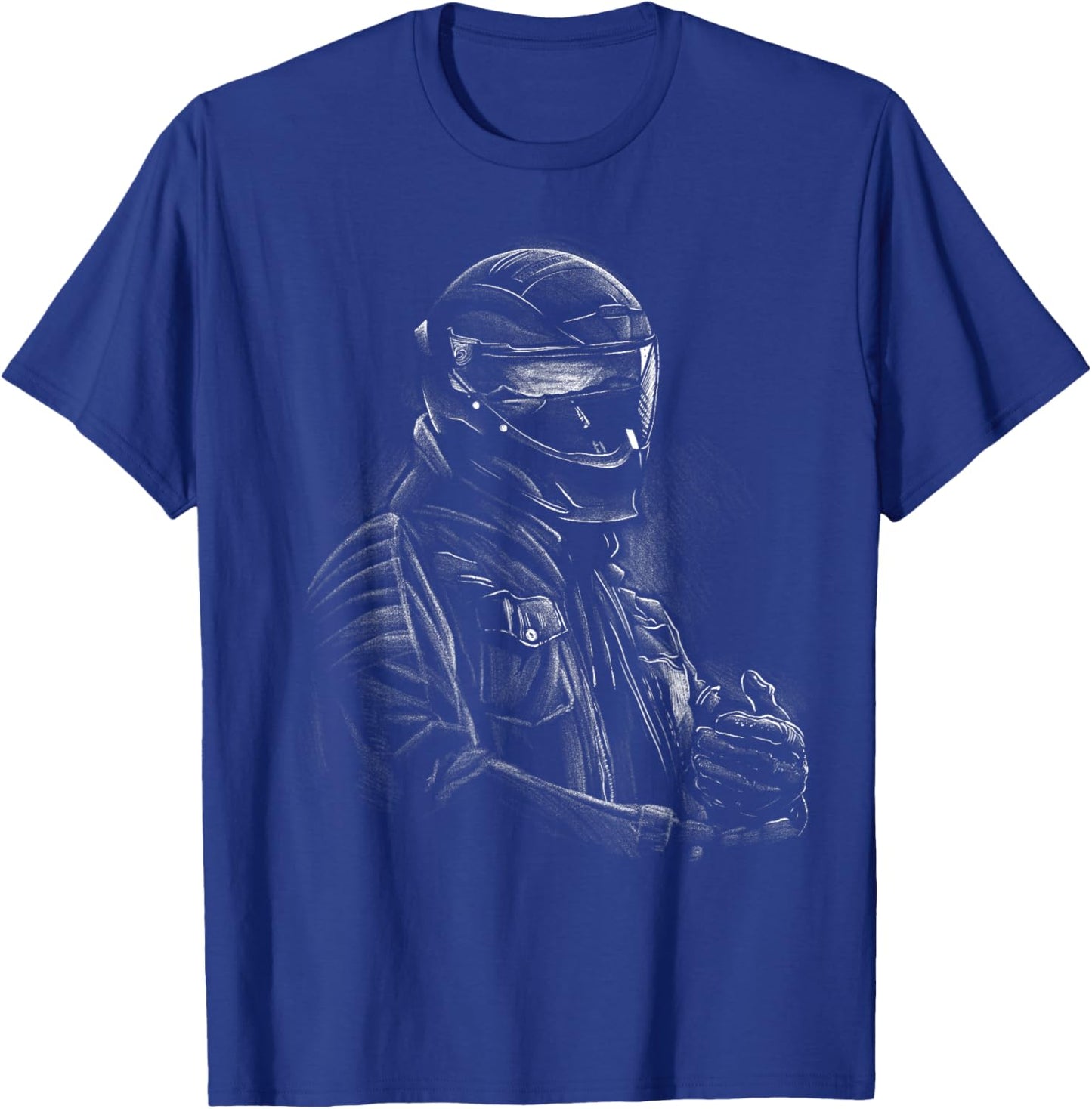 Biker silhouette without text. T-Shirt - T-Shirt | Royal