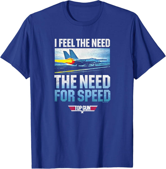 Top Gun - I Feel The Need The Need for Speed T-Shirt - T-Shirt | Royal