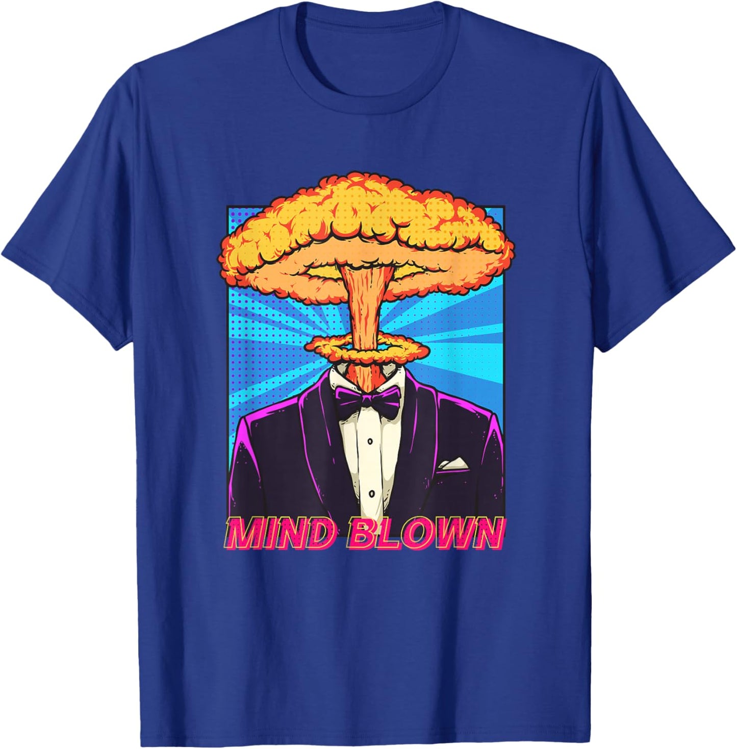 Mind Blown Pop Art Movement Exploding Head Comic Book Lover T-Shirt - T-Shirt | Royal