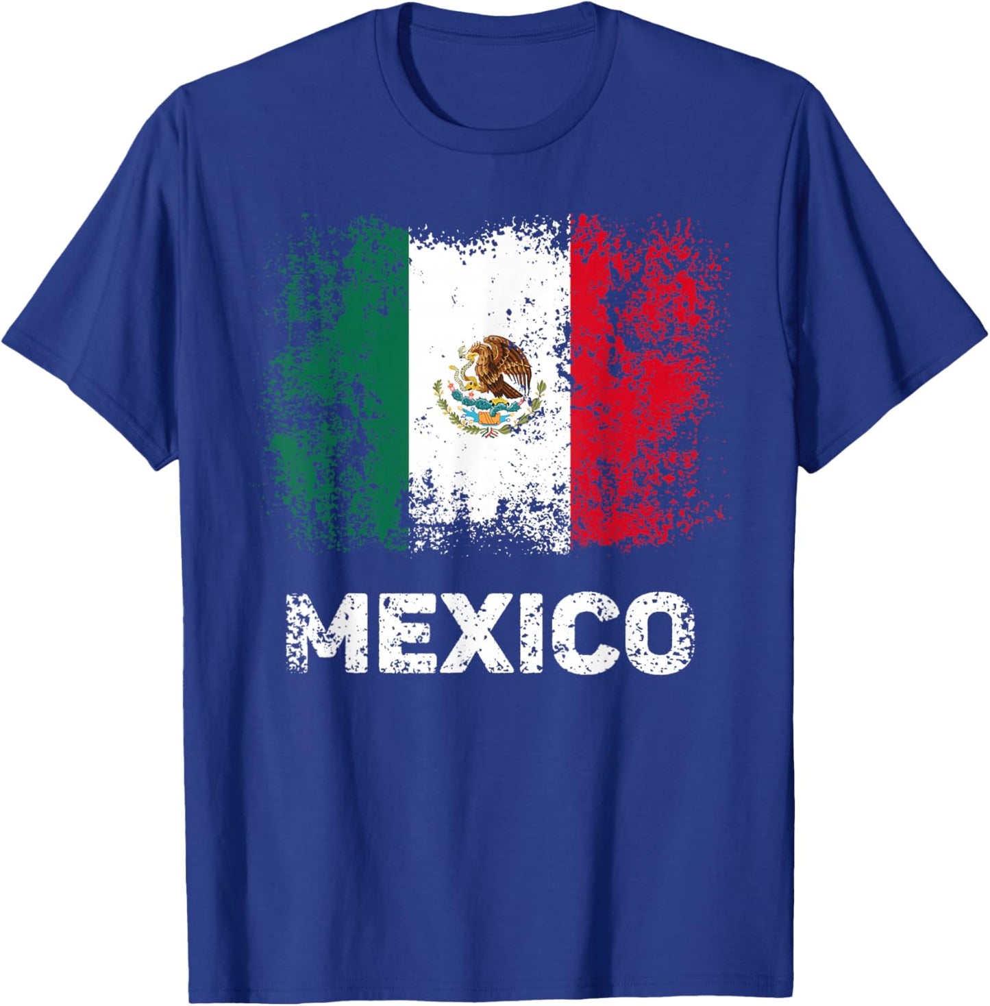 Mexican Flag Patriotic Mexico Flag T-Shirt - T-Shirt | Royal