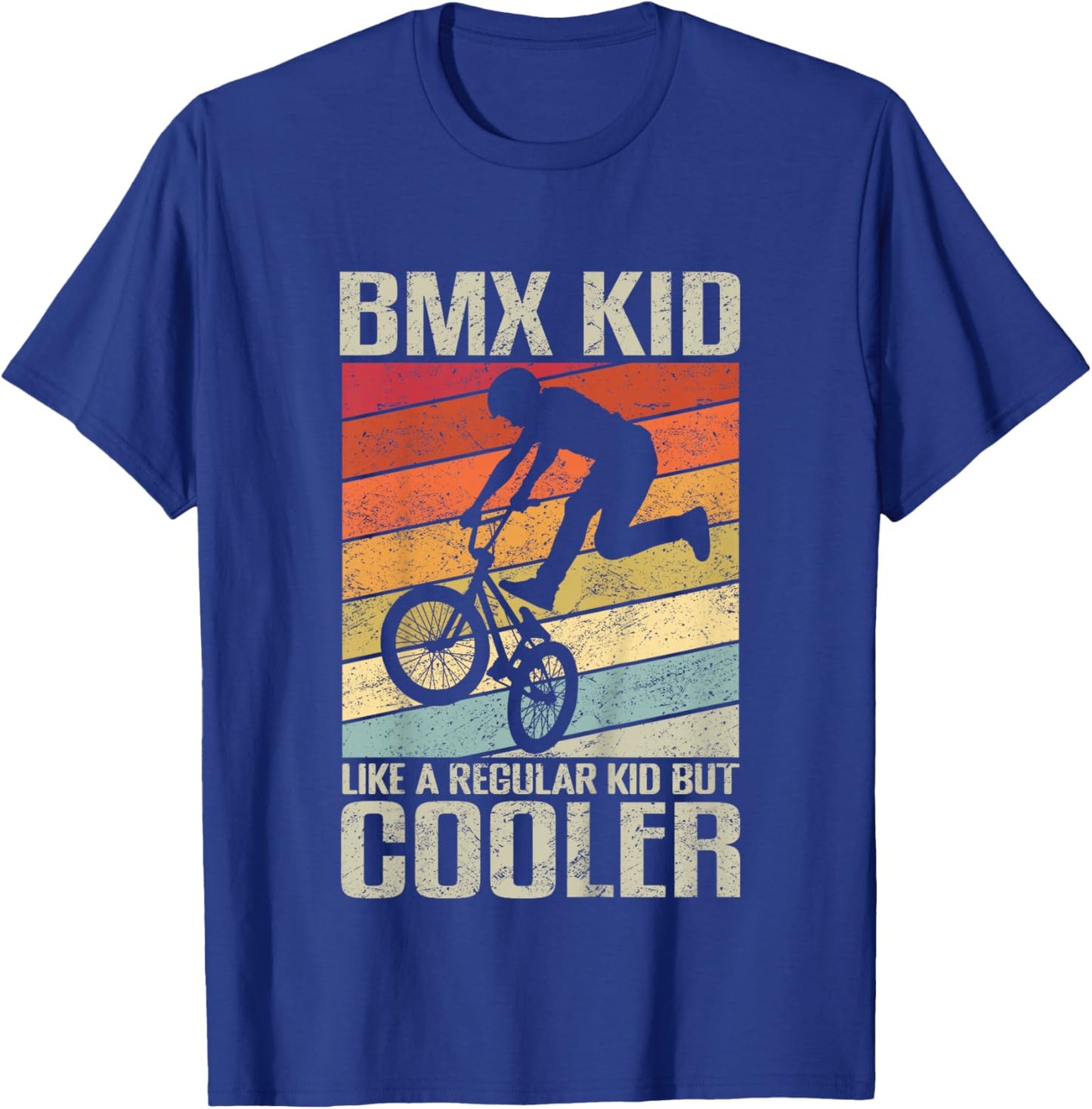 Kids BMX Gift BMX Shirt for Kids & Bikes BMX Stunt T-Shirt - T-Shirt | Royal