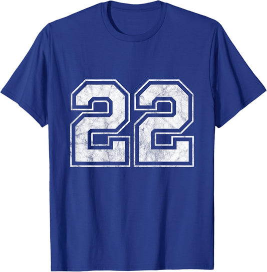Number 22 on The Back T-Shirt - T-Shirt | Royal