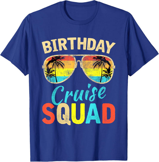 Birthday Cruise Squad Birthday Party Cruise Squad 2025 T-Shirt - T-Shirt | Royal