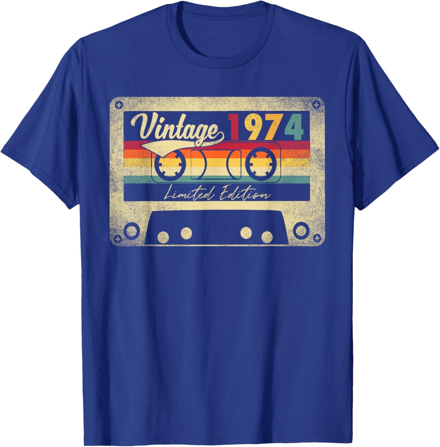Limited Edition Vintage Best Of 1974 48th Birthday Gift T-Shirt - T-Shirt | Royal