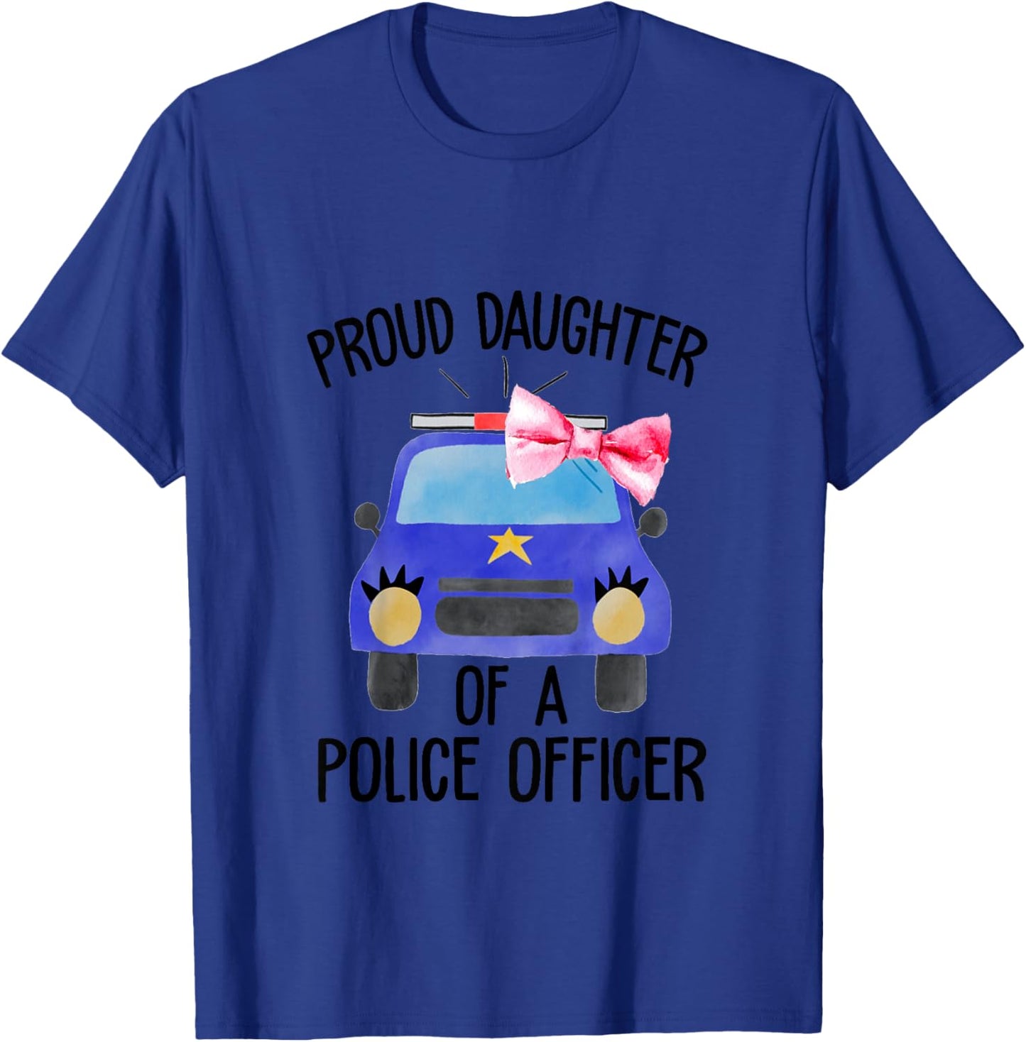 Kids Proud Daughter Of A Police Officer Policeman Dad Baby Girl T-Shirt - T-Shirt | Royal