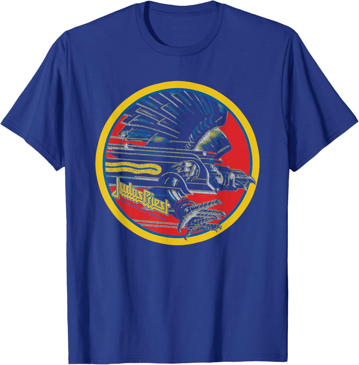 Judas Priest - Screaming For Vengeance Circle Vintage T-Shirt - T-Shirt | Royal