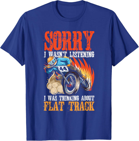 Flat Track Racing Motorcycle Design for a Flat Track Rider T-Shirt - T-Shirt | Royal