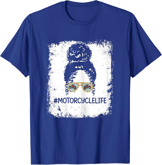 Motorcycle Life Biker Accessories Motorcycle Leopard Vintage T-Shirt - T-Shirt | Royal