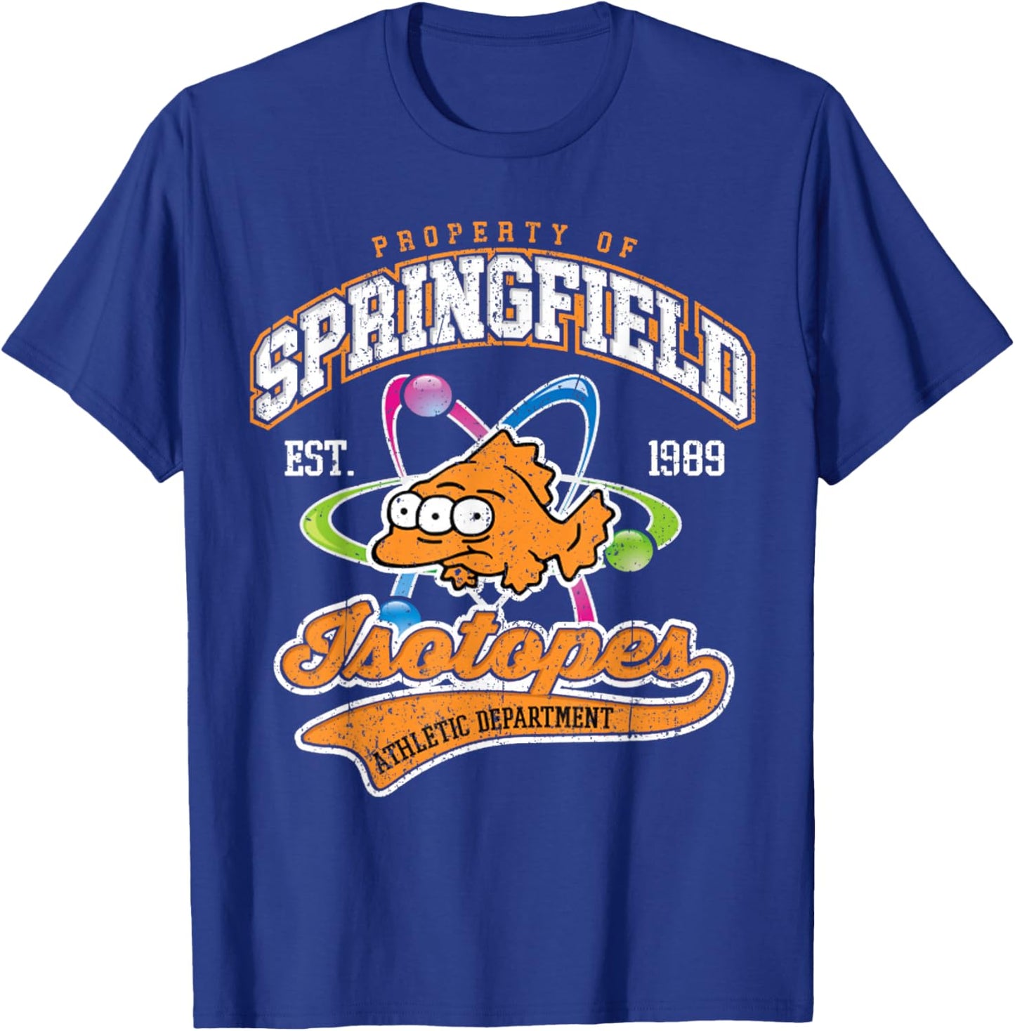 Vintage Property Of Springfield Isotopes T-Shirt - T-Shirt | Royal