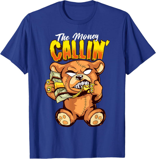 Money Calling Hip Hop Teddy Bear Gangster Rap Drip Swag Dope T-Shirt - T-Shirt | Royal