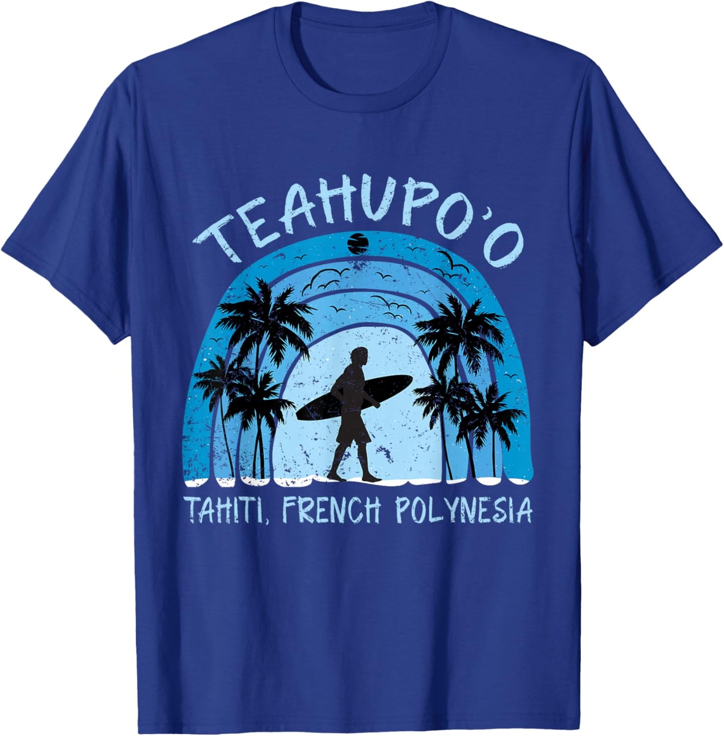 Teahupoo Shirt Surf French Polynesia Tahiti Surfing T-Shirt - T-Shirt | Royal