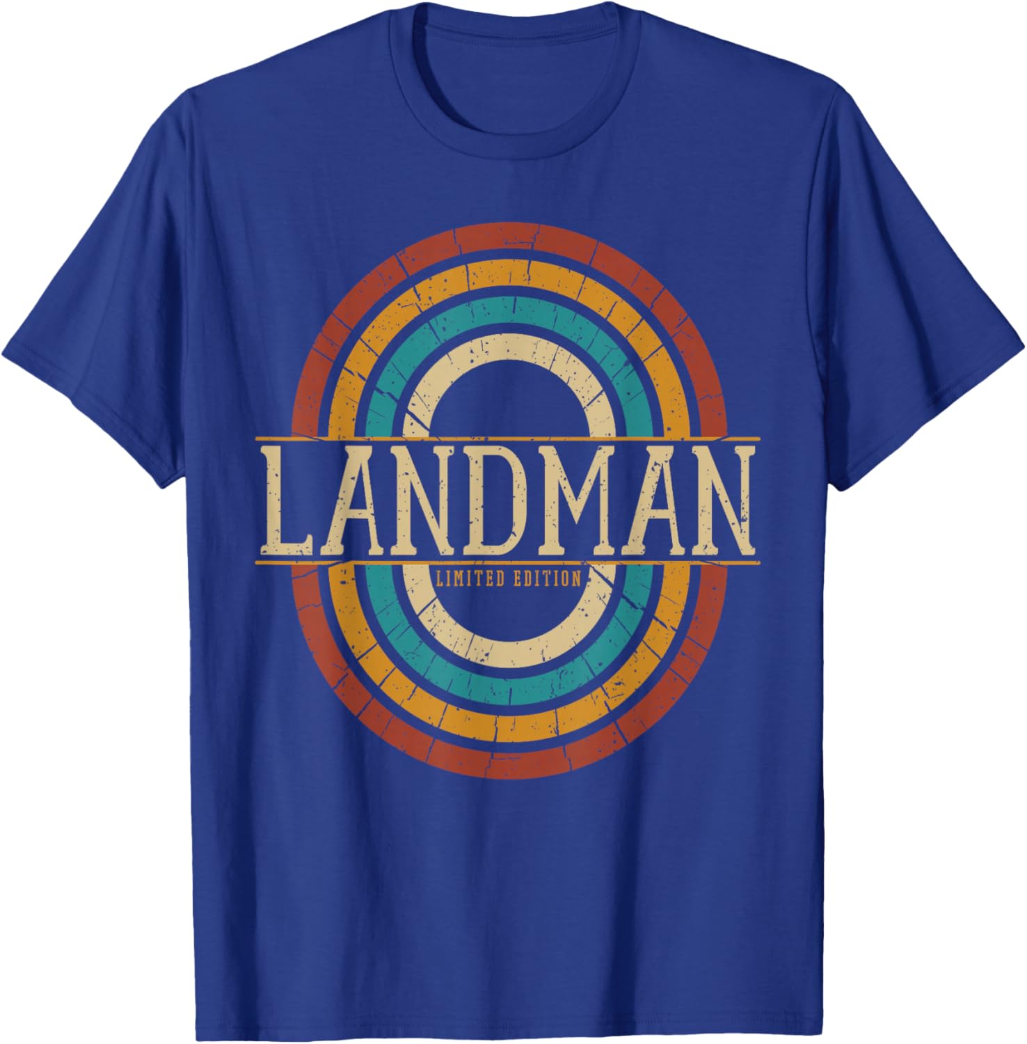 Landman Vintage Retro Black Adults Vintage Fashion Enthusiasts T-Shirt - T-Shirt | Royal