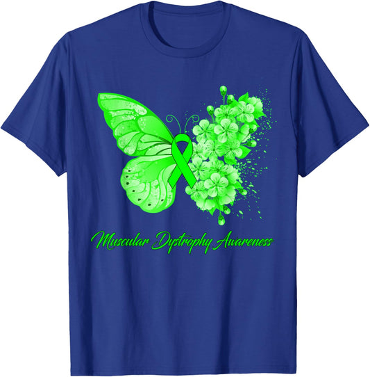 Butterfly Muscular Dystrophy Awareness T-Shirt - T-Shirt | Royal
