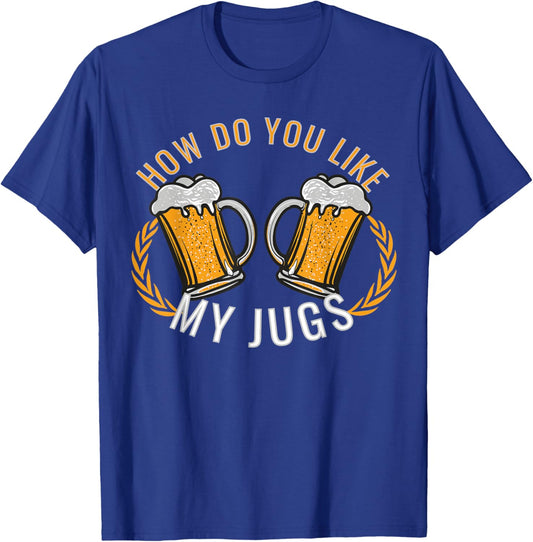 Fun Beer Drinking apparel Oktoberfest Jugs Costume T-Shirt - T-Shirt | Royal