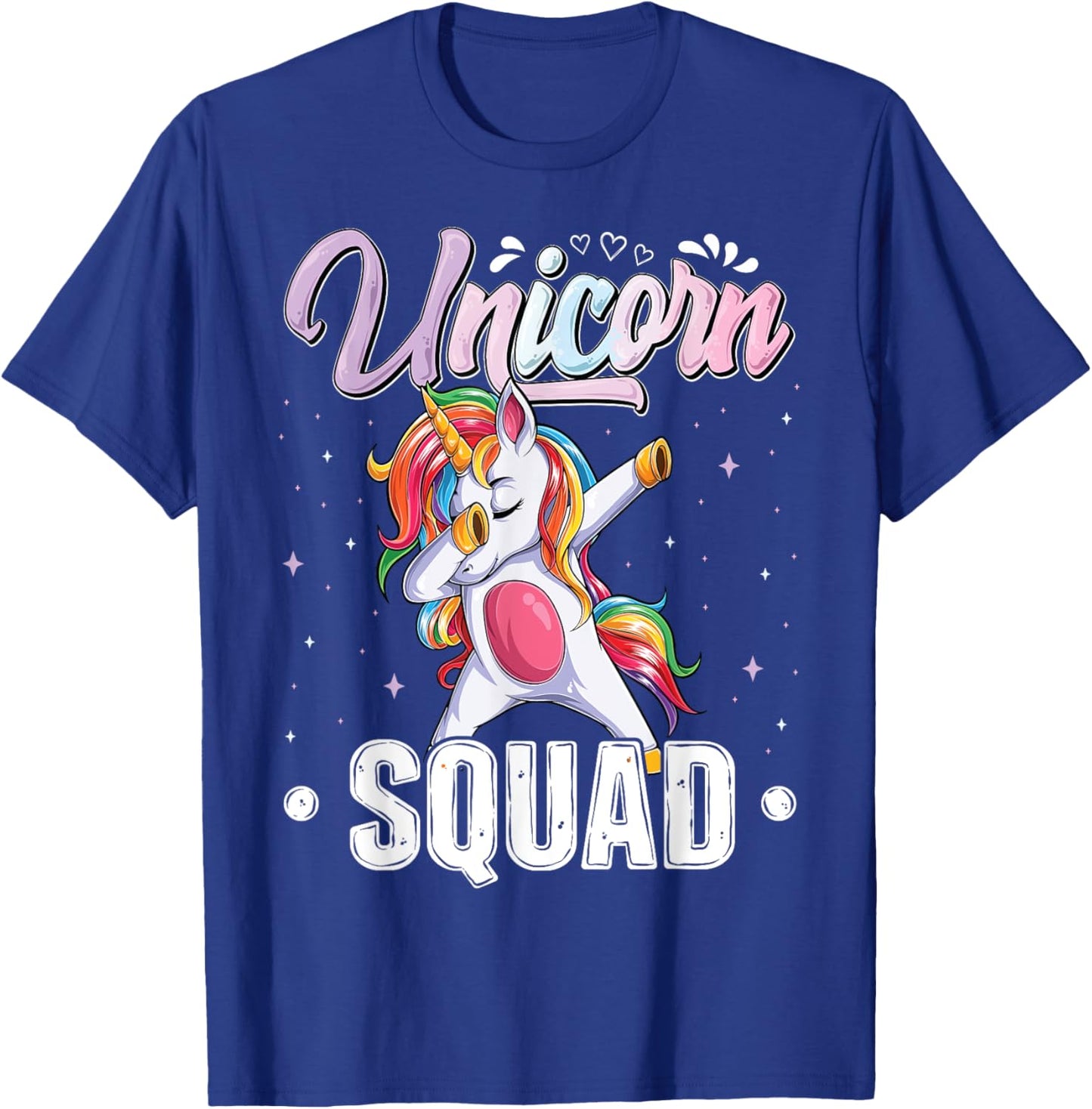 Unicorn Birthday party matching Set Family Unicorn Squad T-Shirt - T-Shirt | Royal