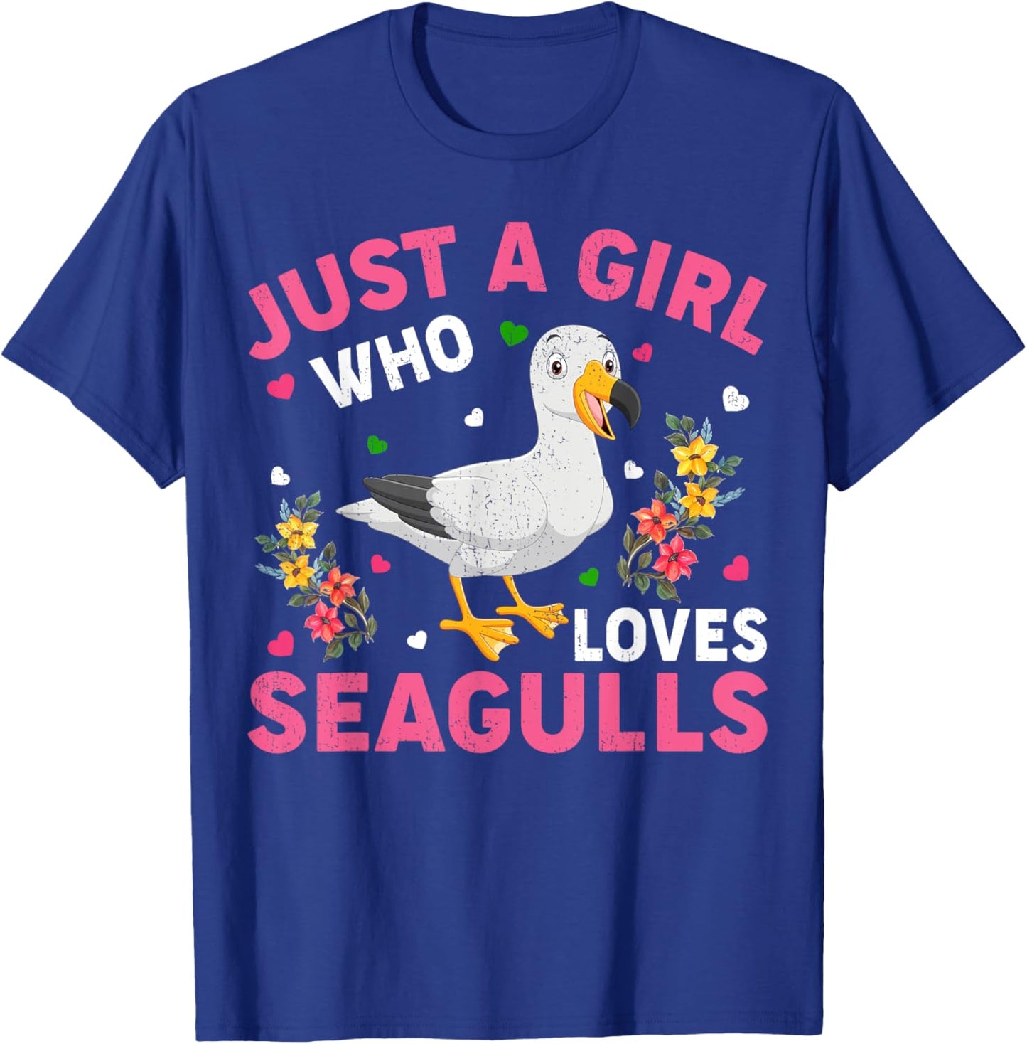 Seagull Bird Lover Just A Girl Who Loves Seagulls T-Shirt - T-Shirt | Royal