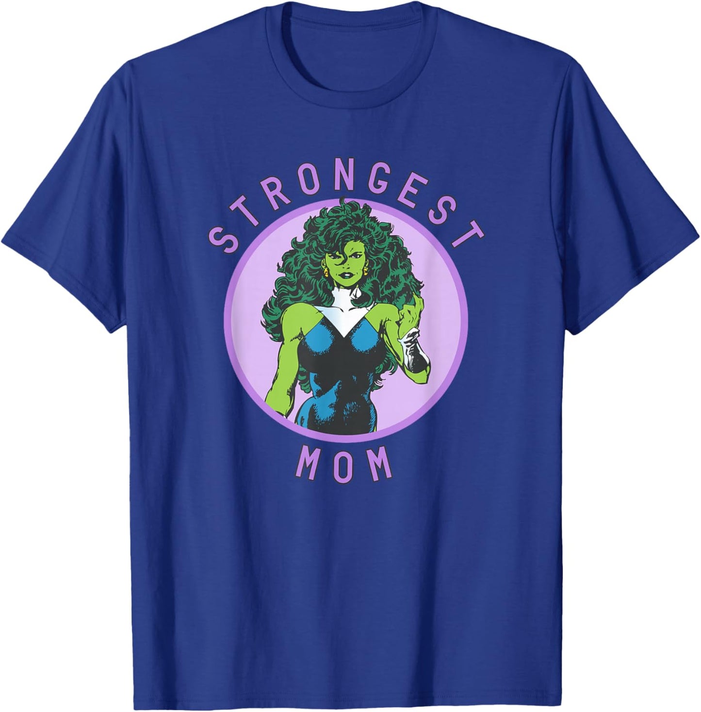 Marvel Mother's Day She-Hulk Strongest Mom Big Chest Logo T-Shirt - T-Shirt | Royal