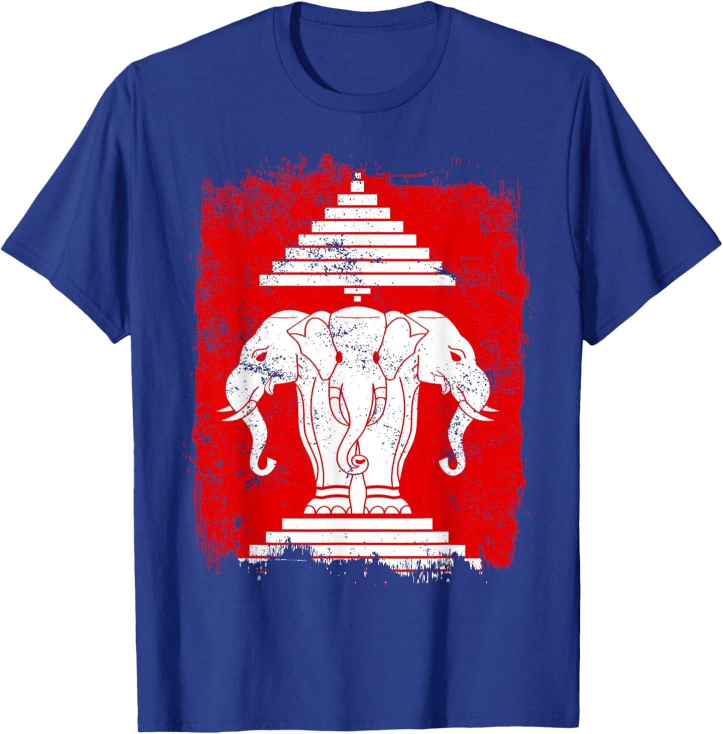 Laos Erawan Three Headed Elephant Kingdom of Laos T-Shirt - T-Shirt | Royal