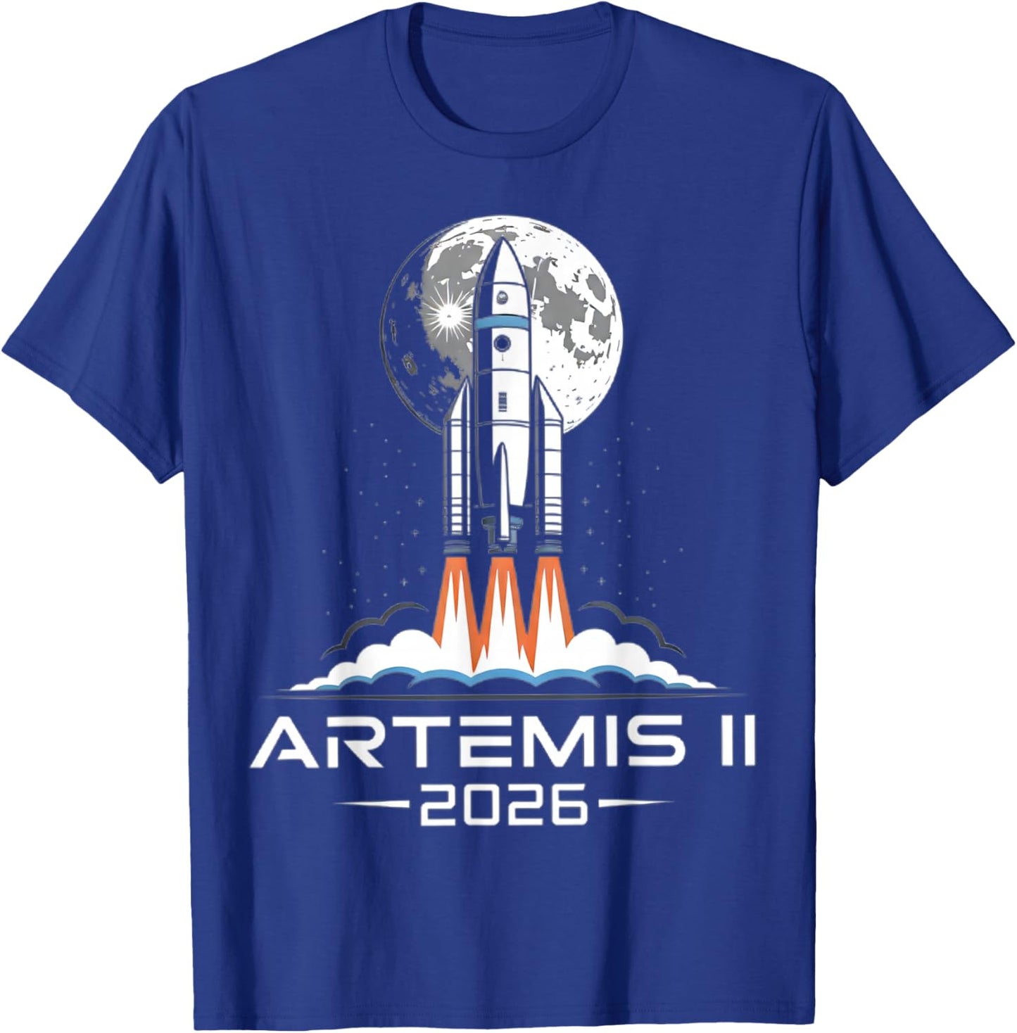 Artemis II Back to the Moon 2026 T-Shirt - T-Shirt | Royal