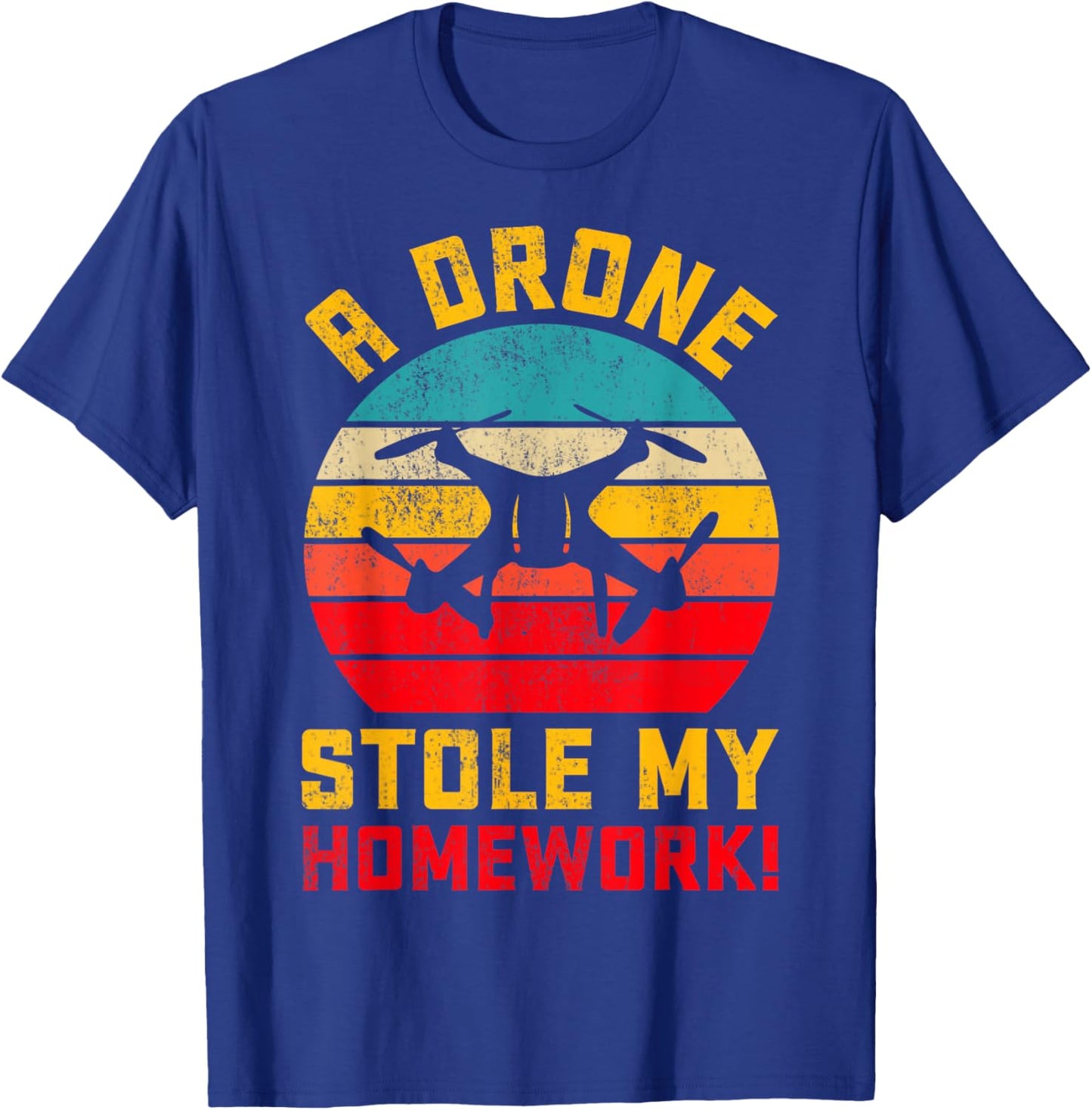 Funny Drone Pilot RC FPV Quadcopter Gifts FIDIMA -Adults Black Small Modern T-Shirt - T-Shirt | Royal