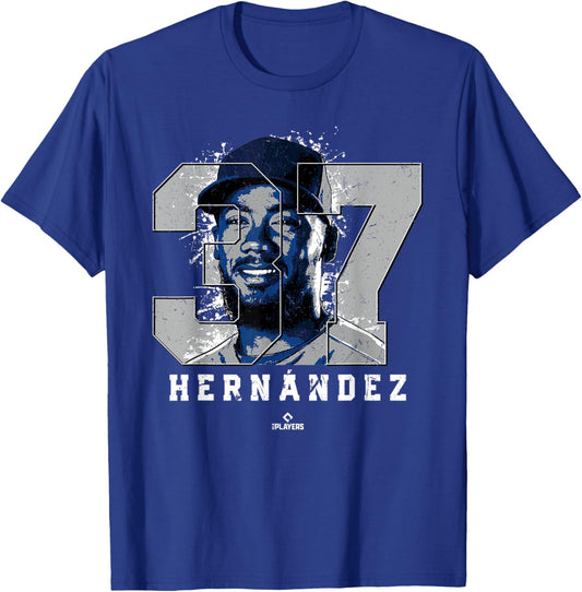 Teoscar Hernandez Silhouette Toronto MLBPA T-Shirt - T-Shirt | Royal