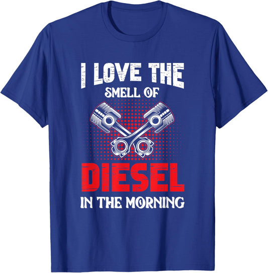 Auto Mechanic I Love The Diesel Smell Mechanical T-Shirt - T-Shirt | Royal