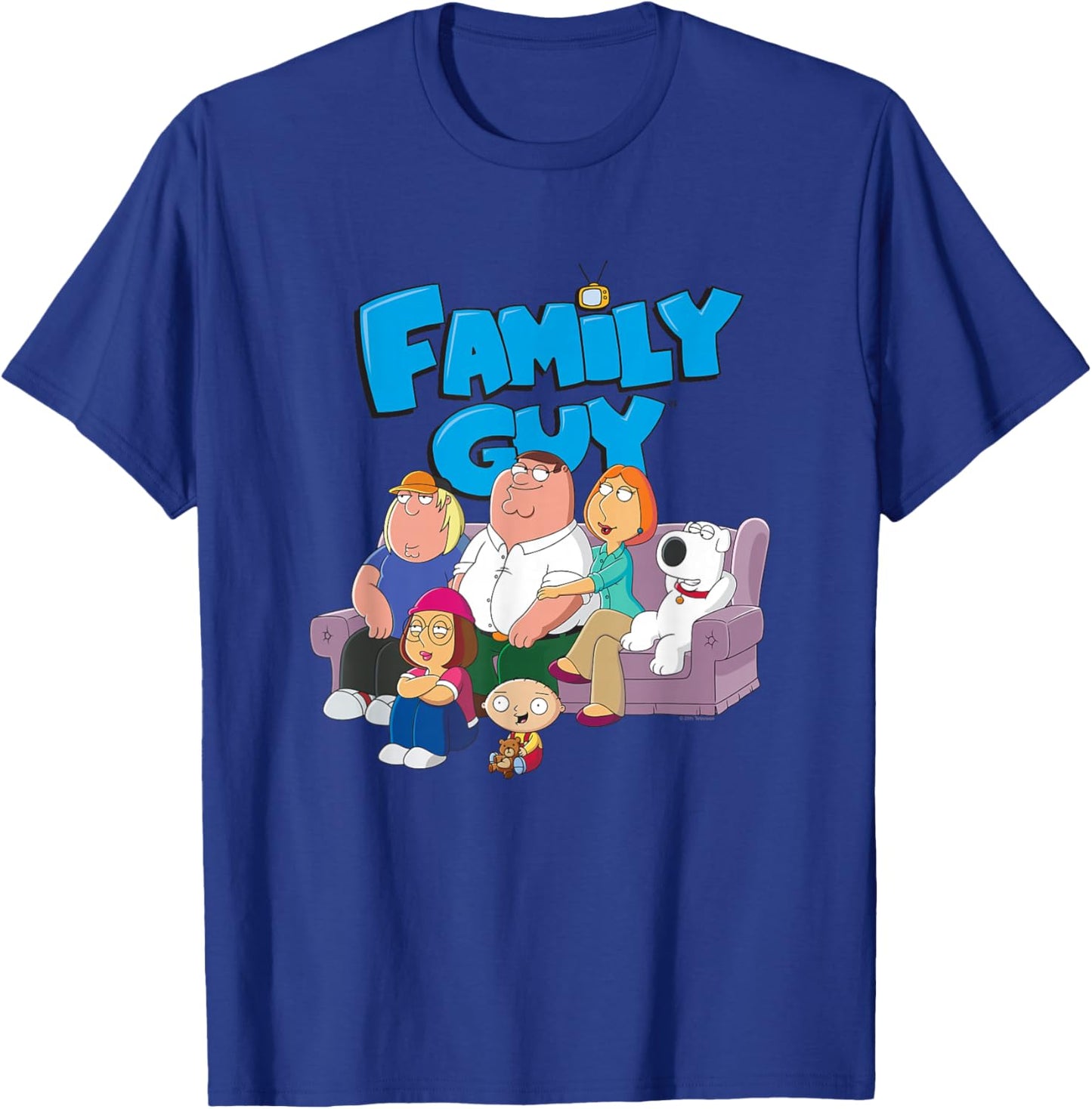 Family Guy Griffin Family with Logo Cartoon T-Shirt - T-Shirt | Royal