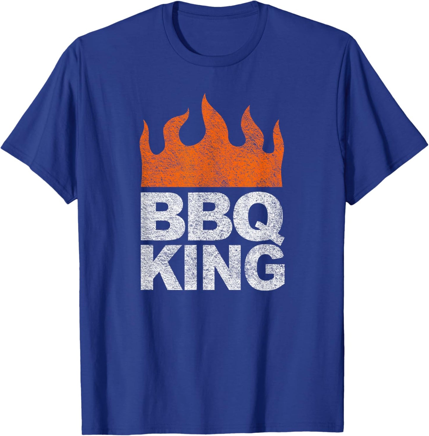 Bbq King Barbecue Grill Smoke Backyard Patio Cooking T-Shirt - T-Shirt | Royal