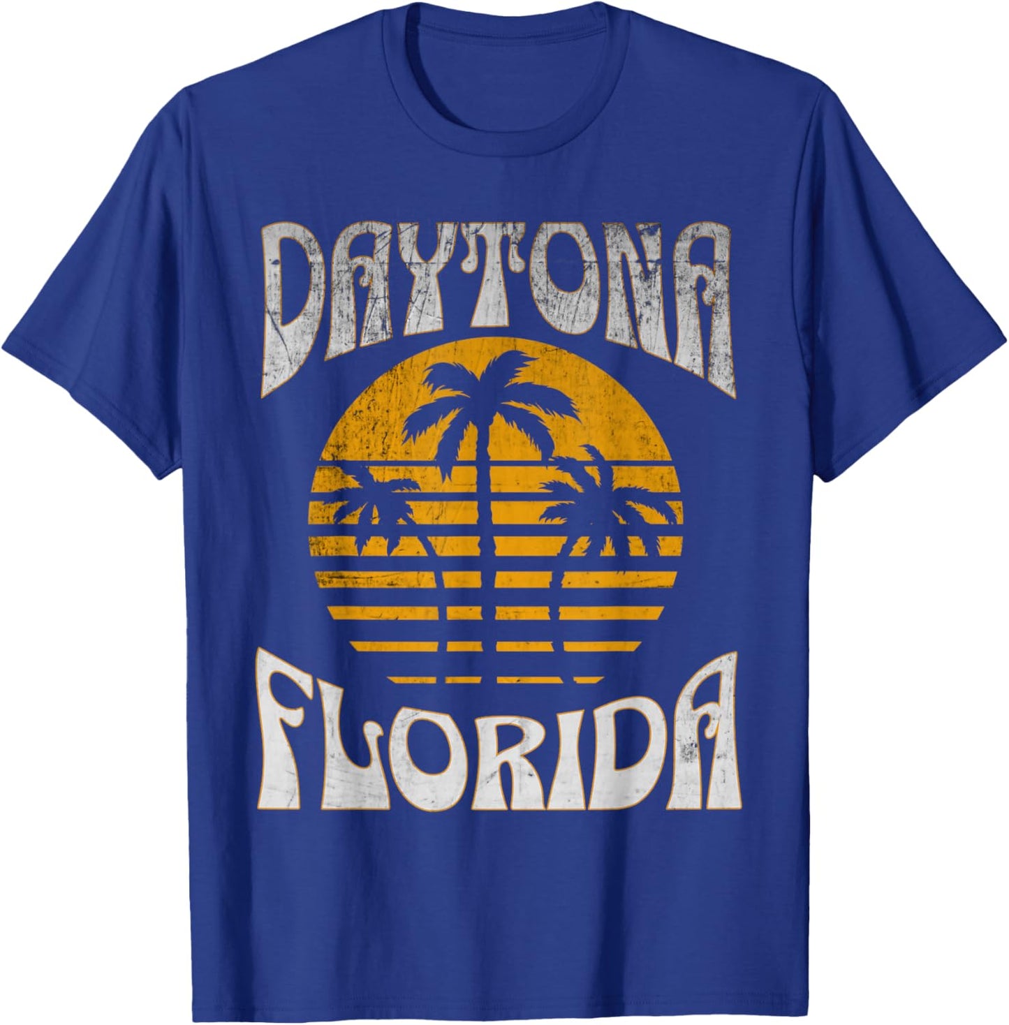 Daytona Florida Beach Summer Vacation Vintage T-Shirt - T-Shirt | Royal