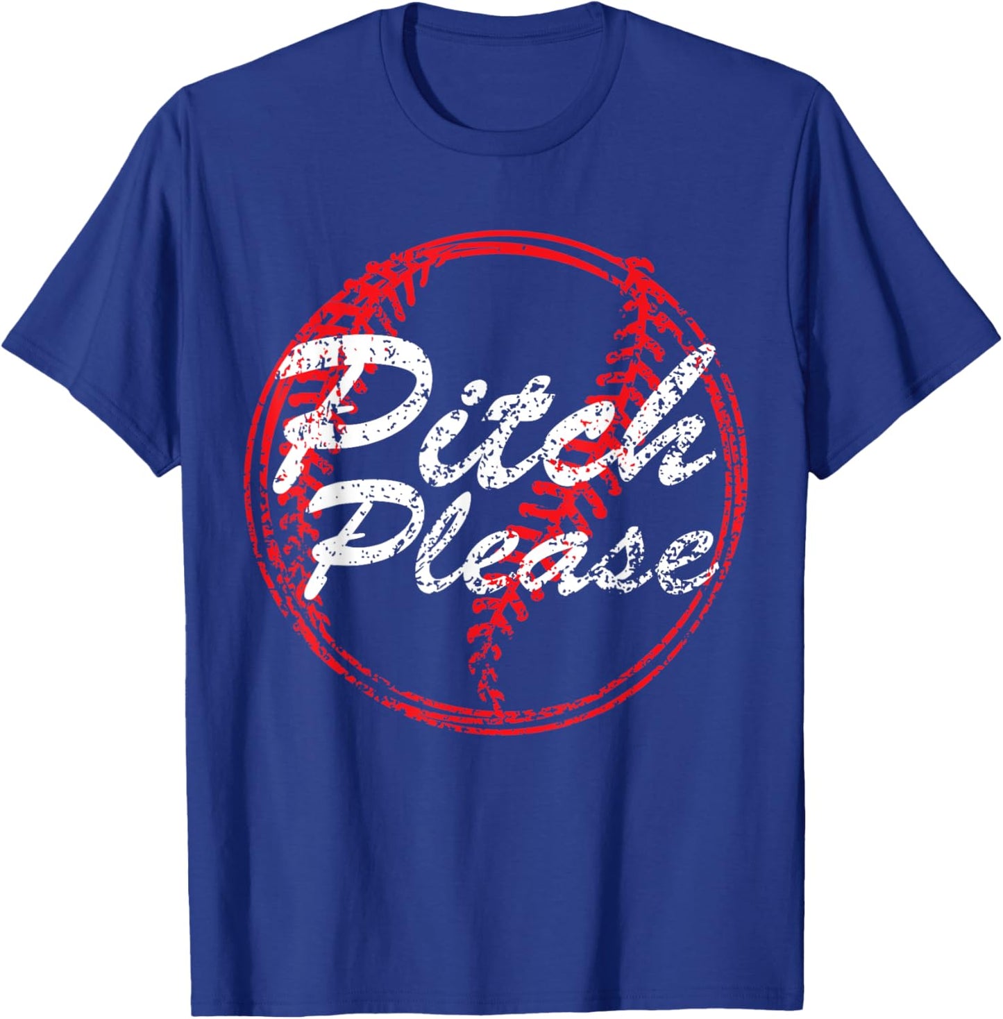 Pitch Please Baseball Mom , Baseball lovers, Cute Baseba T-Shirt - T-Shirt | Royal