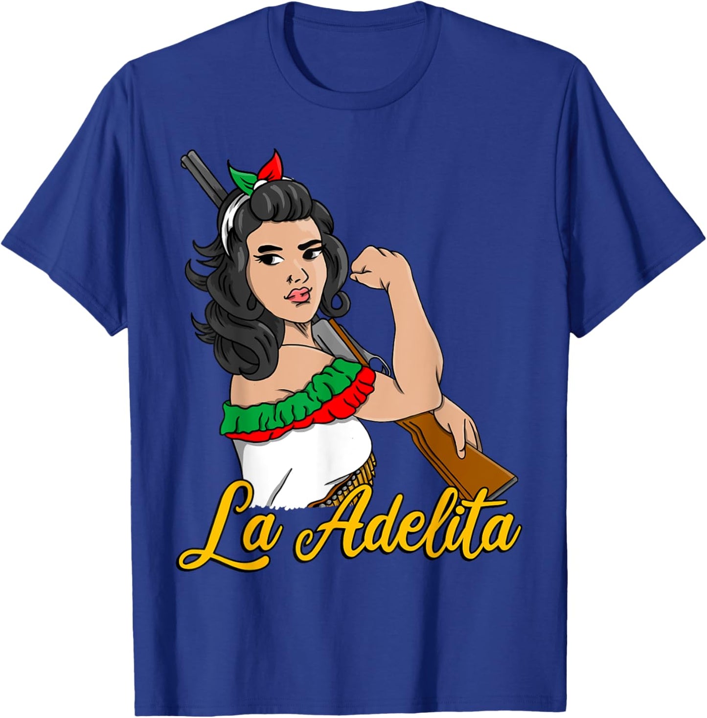 La Adelita Mexican Revolution Soldier La Adelita T-Shirt - T-Shirt | Royal
