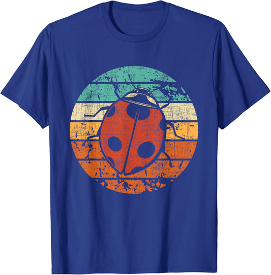 Retro Vintage Ladybug - Animal Insect Lover Ladybird Beetle T-Shirt - T-Shirt | Royal