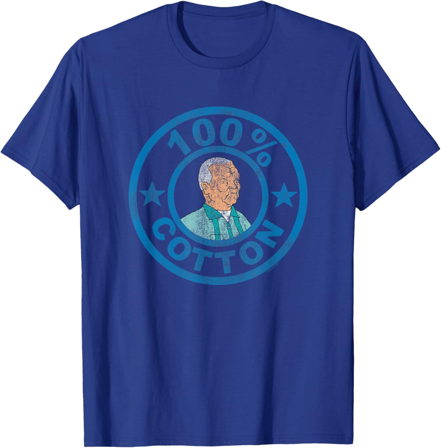 King of The Hill Cotton Hill 100% Cotton T-Shirt - T-Shirt | Royal