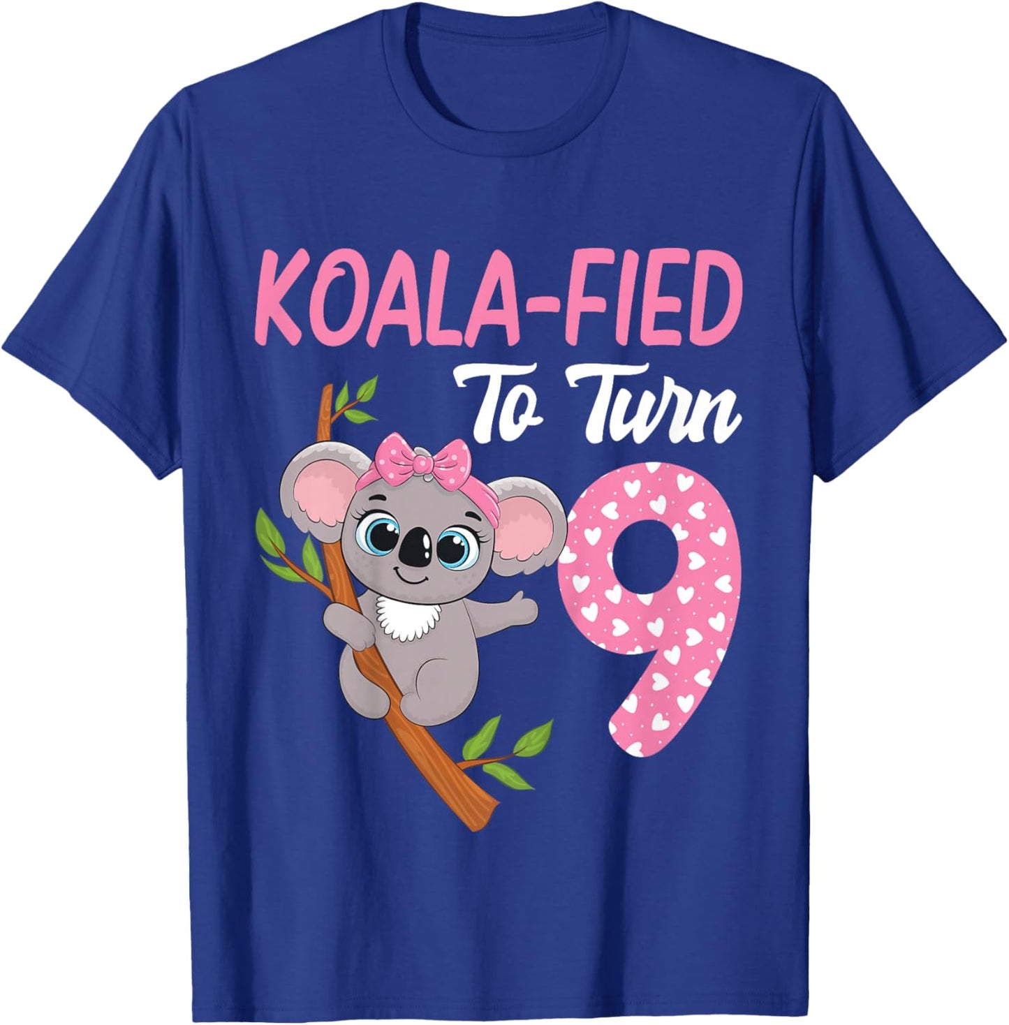 9 Year Old Koala 9th Birthday Party Animal Koala Lover T-Shirt - T-Shirt | Royal