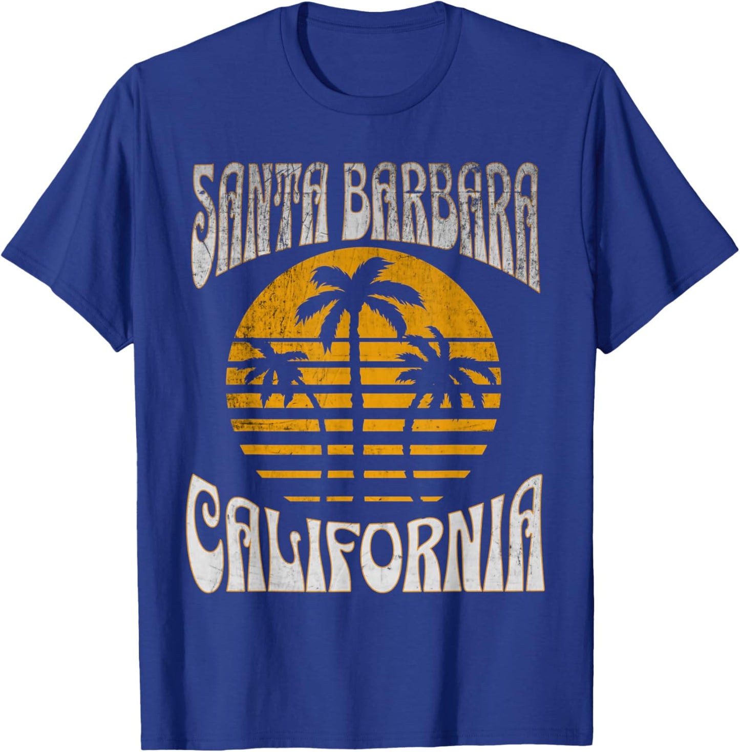 Santa Barbara California Beach Summer Vacation Vintage Women Kids T-Shirt - T-Shirt | Royal