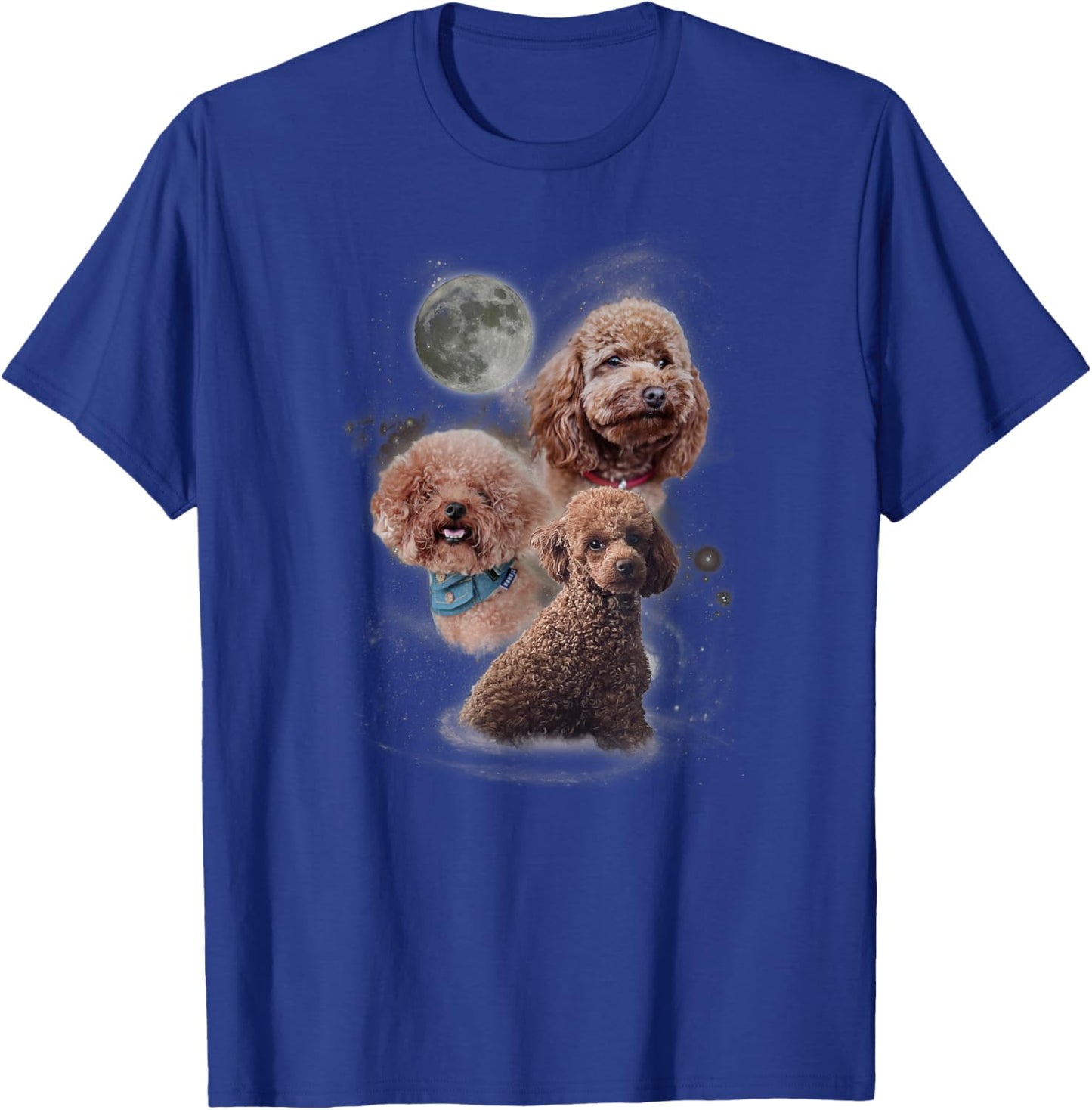 Howling at the Moon Shirt - Funny Poodle Shirt - Poodle T-Shirt - T-Shirt | Royal