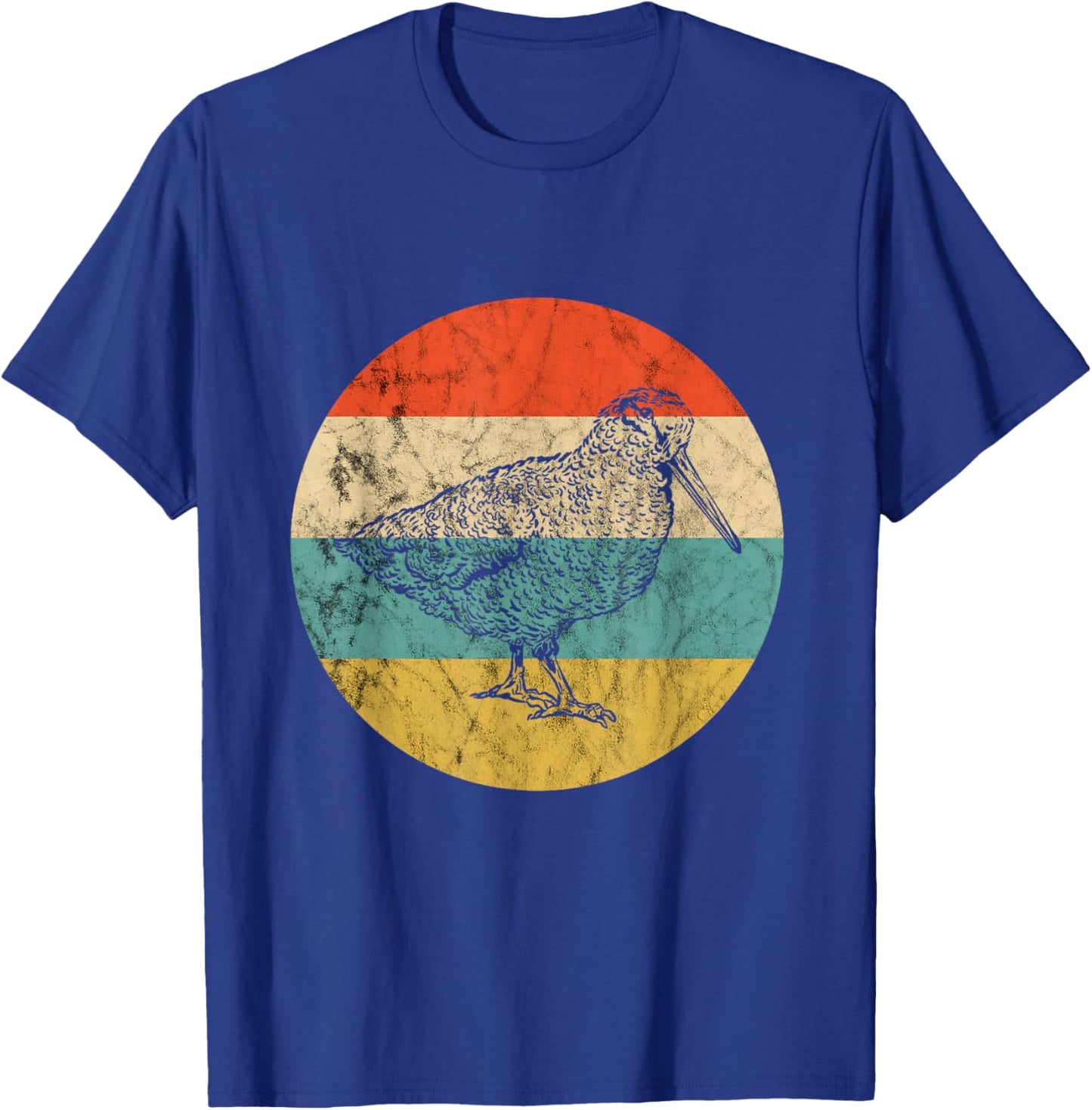 Woodcock Retro Vintage Timberdoodle Woodcock Lover Bogsucker T-Shirt - T-Shirt | Royal