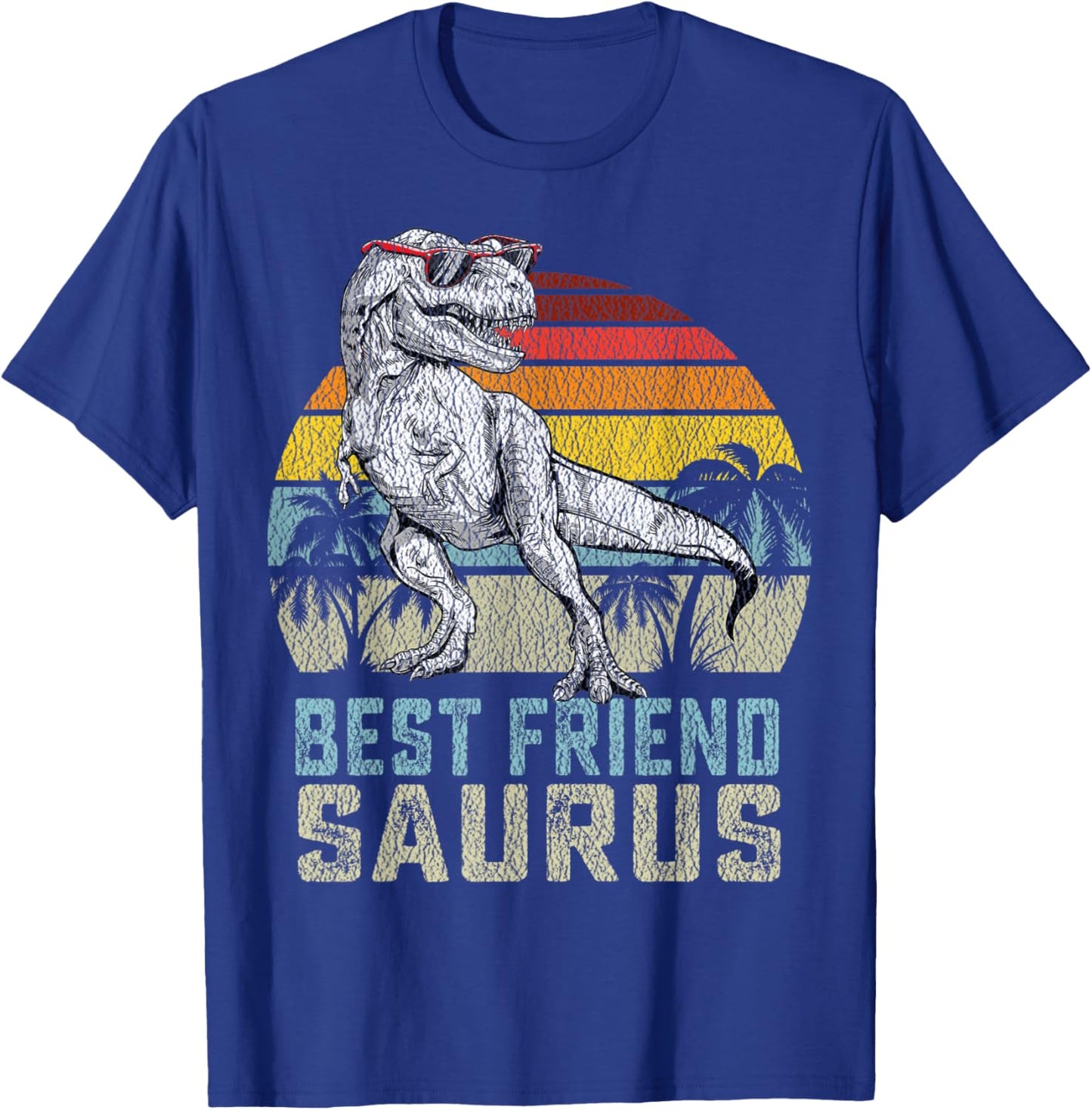 Best friendsaurus T Rex Dinosaur Best friend Saurus Family T-Shirt - T-Shirt | Royal